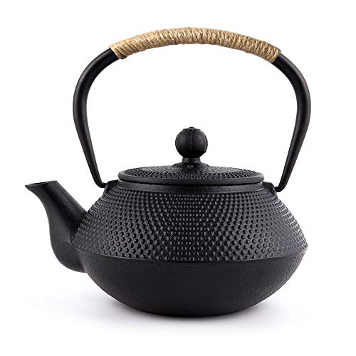 Webao Japanische Teekanne Gusseisen mit Edelstahl Teesieb Teekessel für Losen Tee 0.8L von Webao