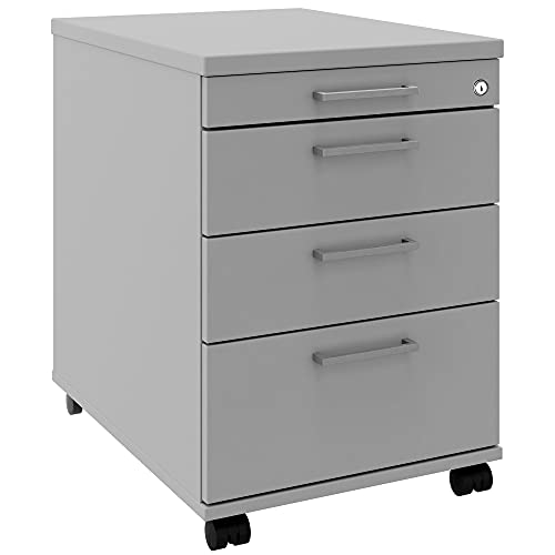 Profi Rollcontainer 60cm tief Perlgrau Rollschrank Büro Container Optima von Weber Büro