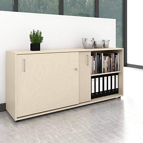 Weber Büro Schiebetürenschrank Sideboard NOVA 2OH 1640 x 740 mm Ahorn Weber Büro Schiebetürenschrank Sideboard NOVA 2OH 1640 x 740 mm Ahorn von Weber Büro