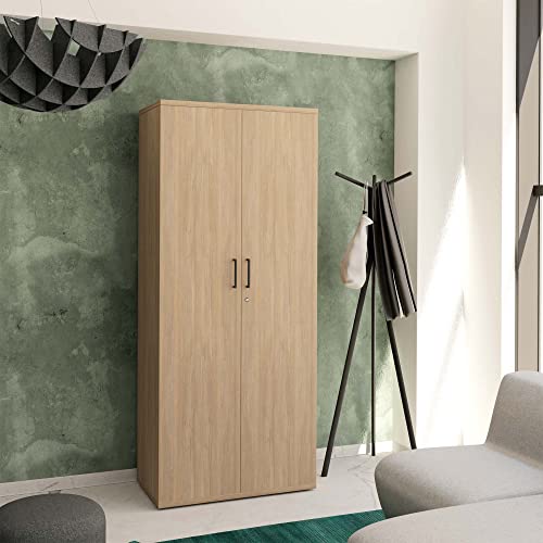 Weber Büro Profi Aktenschrank abschließbar 5OH Bernsteineiche Schrank Büroschrank Flügeltürenschrank von Weber Büro