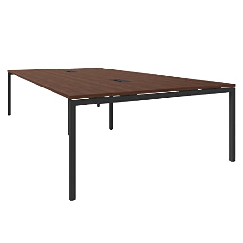 Weber Büroleben GmbH NOVA Konferenztisch 320x164cm Nussbaum mit ELEKTRIFIZIERUNG Besprechungstisch Tisch, Gestellfarbe:Anthrazit von Weber Büro