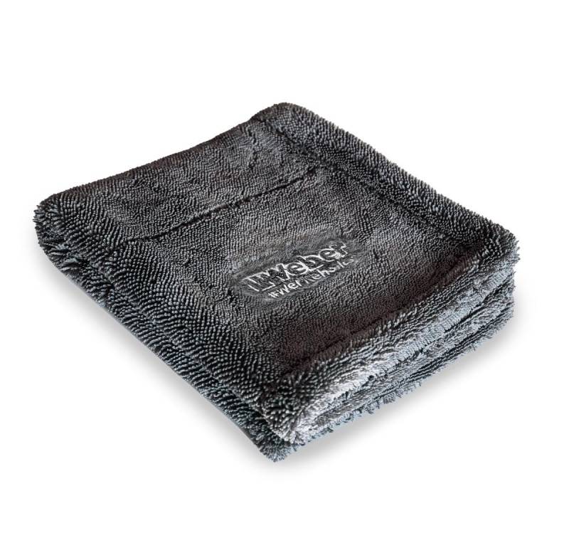 Weber GmbH Handtuch Weber #Werkeholics saugstarkes Trockentuch 40x40 cm Auto Dusche, Mikrofaser (1-St), 1400 GSM, fusselfrei, streifenfrei, materialschonend von Weber GmbH