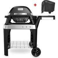 Weber Elektrogrill Pulse 2000 inklusive Rollwagen + inklusive Abdeckhaube von Weber Grill