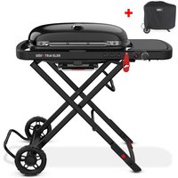 Weber Gasgrill Traveler Campinggrill, Stealth Edition, inklusive Abdeckhaube von Weber Grill