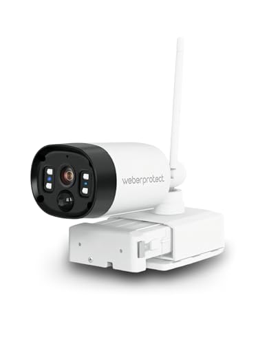 Weber Protect Apollo 2 Überwachungskamera, Entwickelt in Berlin, 2K Video, Akku, Nachtsicht, Bewegungserkennung, IP66 Wetterfest von Weber Protect