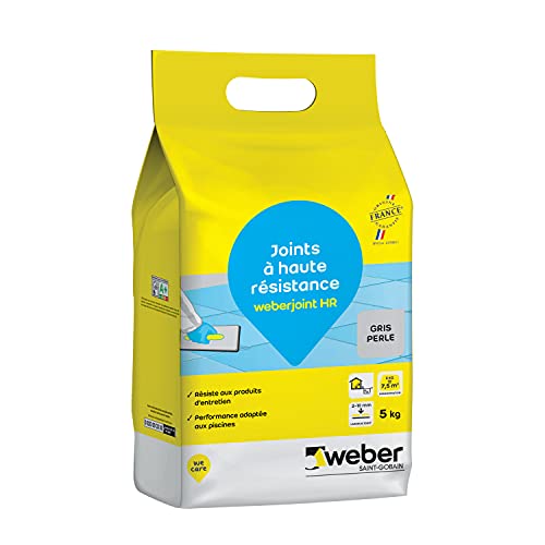 Weberjoint Fliesen-Dichtung, geeignet für Pool, hohe Widerstandsfähigkeit, Perlgrau, HR 5 kg, WEBER Weberjoint Fliesen-Dichtung, geeignet für Pool, hohe Widerstandsfähigkeit, Perlgrau, HR 5 kg, WEBER von Weber