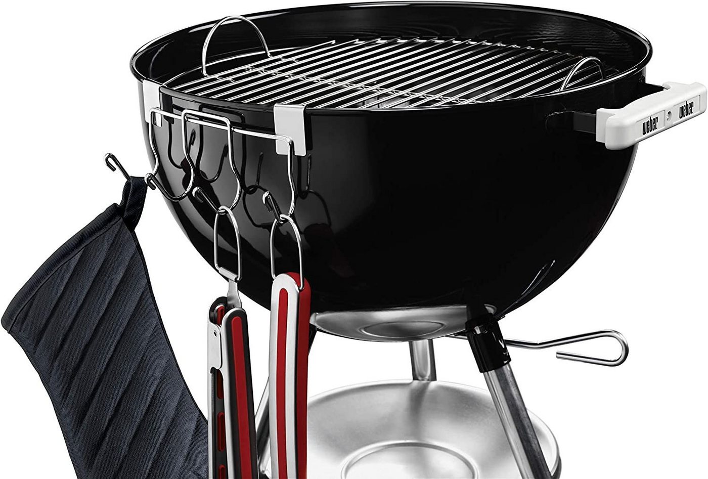 Weber Grillhaken, Kugelgrill, Rundgrill, Grill, Besteckhalter Zubehör Halterung Haken von Weber