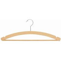 Holz-Kleiderbügel mit Steg 42 cm 3er-Pack mit Steg und Rockkerben von Weber