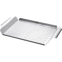 WEBER Grillpfanne, Edelstahl, BxHxT: 30 x 4 x 44 cm - silberfarben von Weber