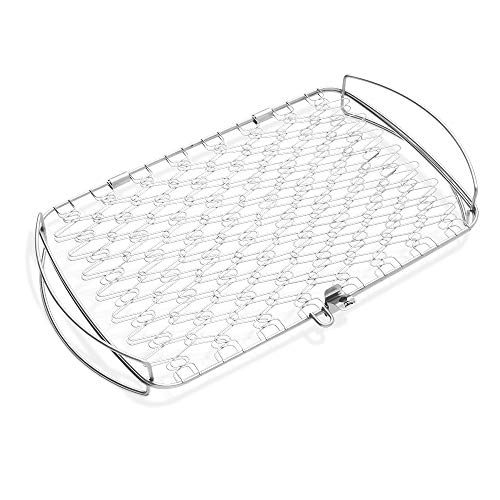 Weber 10613 Original Stainless Steel, Large Fish Basket, Silver von Weber