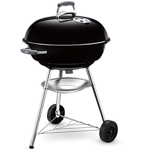 Weber Compact Kettle Holzkohlegrill, 57 cm, Schwarz (1321004), 58x66x96 cm von Weber