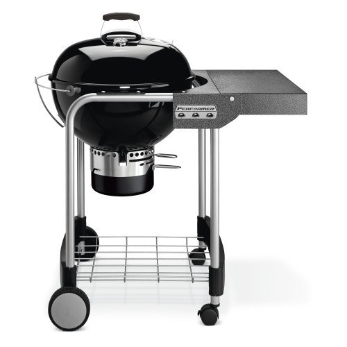Weber 1401504 Performer Original Gourmet-Holzkohlegrill, schwarz 57 cm von Weber