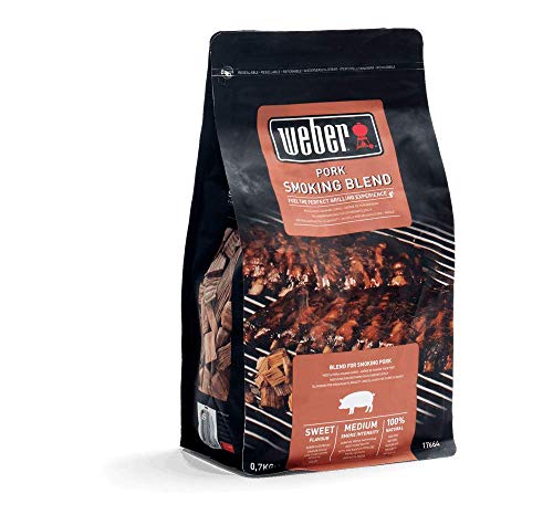 Weber 17664 Räucherchips für Schweinefleisch, 700g, Räuchern, Aroma, Grillen, 30.5 x 27.2 x 15.2 cm von Weber