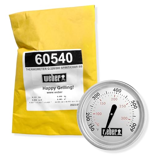 Weber 60540 Charcoal, Spirit, Q Grill Replacement Thermometer, 1-13/16" Diameter von Weber