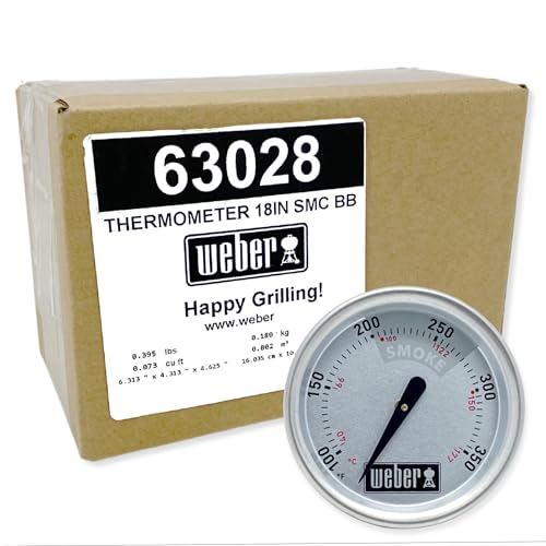 Weber 63028 Temperature Gauge for some 18 and 14 Inch Smokey Mountain Cookers von Weber