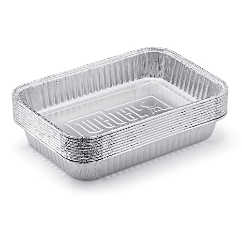 Weber 6415 Tropfschalen, 1er Pack (1x10 Stück), Silber von Weber