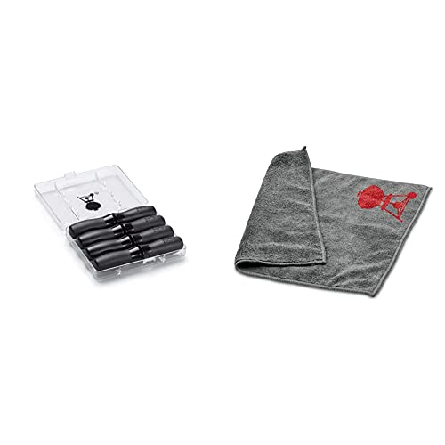 Weber 6489 Maiskolbenhalter-Set, 8 Stück, Picknick, Grillen, Gartenparty & 17689 Mikrofasertuch, Reinigung, polieren, grau, 25.0 x 6.0 x 9.0 cm Weber 6489 Maiskolbenhalter-Set, 8 Stück, Picknick, Grillen, Gartenparty & 17689 Mikrofasertuch, Reinigung, polieren, grau, 25.0 x 6.0 x 9.0 cm von Weber