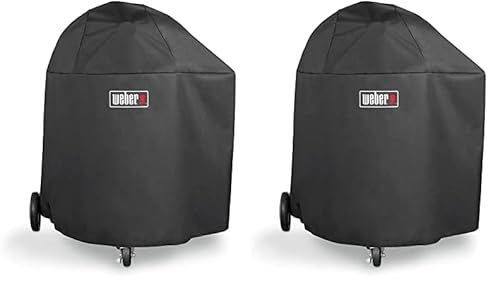 Weber 7173 Charcoal Grill Cover, Black, 15.9 x 22.7 x 3.8 cm (Packung mit 2) von Weber