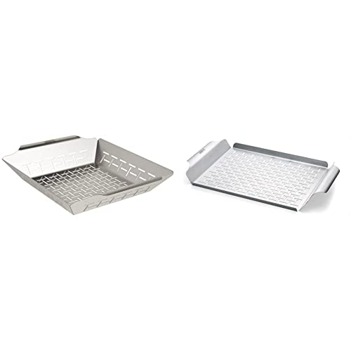 Weber Deluxe Grilling Basket, 6434 & Style 6435 Professional-Grade Grill Pan von Weber