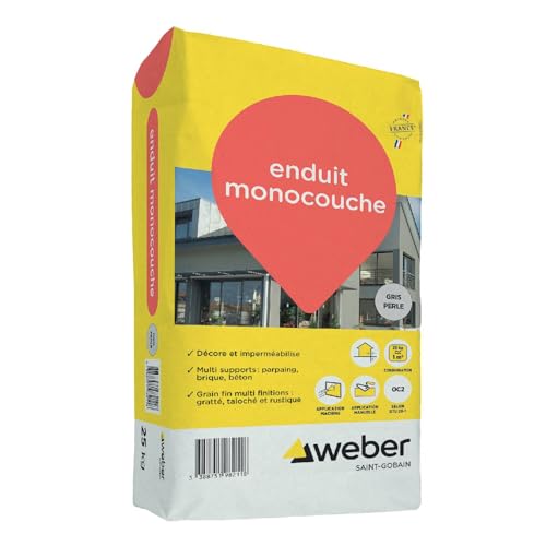 Weber Fassadenputz für den Außenbereich, perlgrau, 25 kg – Imprägnierung und Dekoration Fassaden Weber Fassadenputz für den Außenbereich, perlgrau, 25 kg – Imprägnierung und Dekoration Fassaden von Weber
