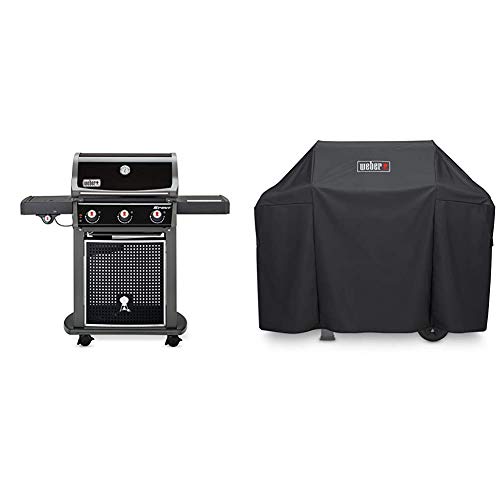 Weber Gasgrill Spirit E-320 Classic, Schwarz, flexible Grillstation, 3 Edelstahlbrenner + Premium Abdeckhaube für Spirit/Spirit II 300-Serie und Spirit EO-210, schwarz von Weber