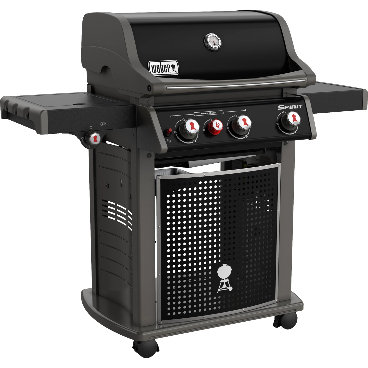 Weber Gasgrill Spirit E-330 Classic 3 Brenner und Seitenbrenner GBS Schwarz von Weber