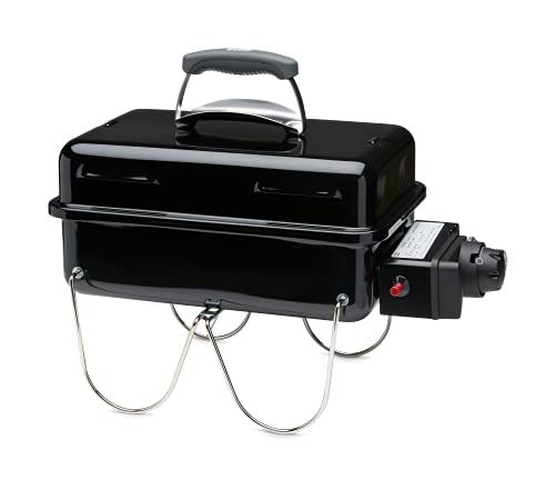 Weber Go-Anywhere Gasgrill, portabel, 42 x 26 cm, Schwarz (1141079) von Weber