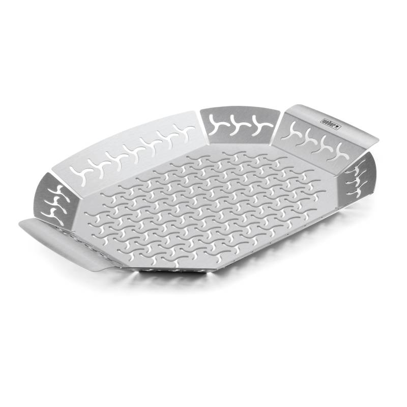 Weber Grillkorb 'Premium' groß Edelstahl 36,5 x 26,4 cm von Weber