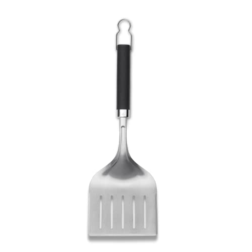 Weber 6762 Precision Wide Grill Spatula Premium Fischwender, Schwarz/Silber von Weber