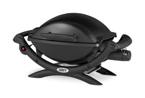 Weber Q1000 Gasgrill, 43 x 32 cm, Schwarz (50010079) von Weber