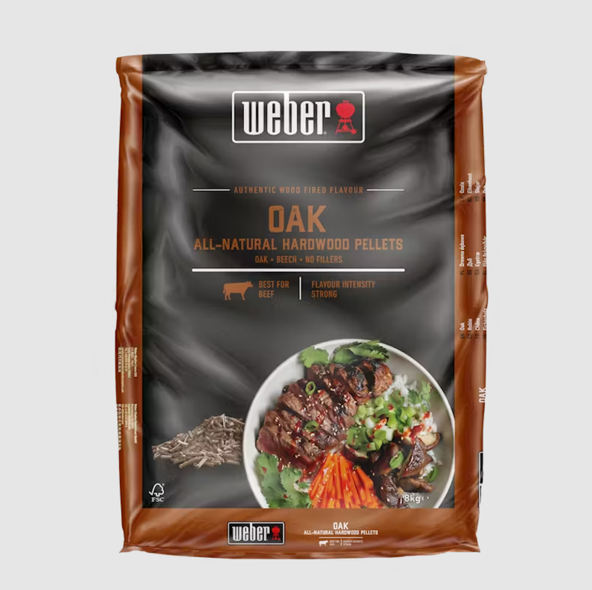 Weber Holzpellets 100 % natürlich Eichenholz 8 kg von Weber