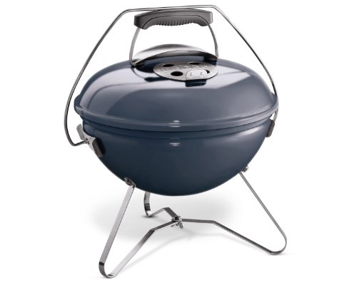 Weber Smokey Joe Premium Holzkohlegrill mit Tragebügel, 37 cm, Schieferblau (1126804) von Weber