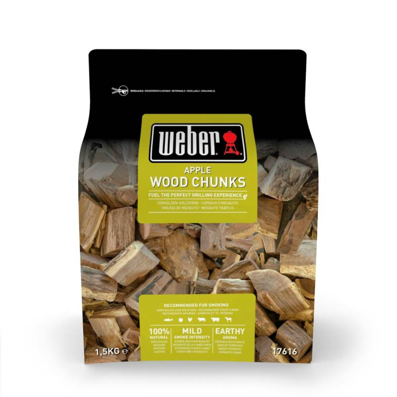 Weber Wood Chunks - Fire spice Holzstücke aus Apfelholz - 1,5 kg von Weber