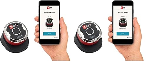 Weber iGrill Mini - intelligentes Fleischthermometer mit Bluetooth inkl. Fühler, Kontrolle per Smartphone App, Magnethalterung am Gehäuse, platzsparend (7220) (Packung mit 2) von Weber