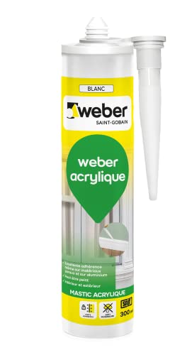 Acryl-Dichtstoff, Weiß, 300 ml, Acrylglas, WEBER von Weber