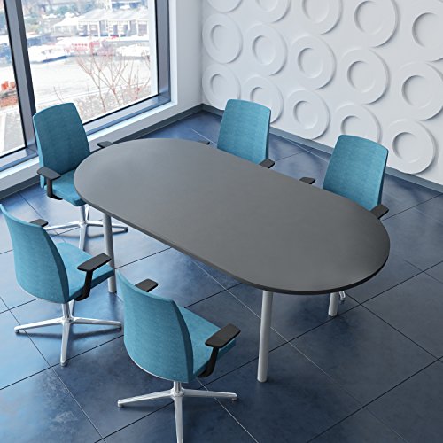 Weber Büro Profi Besprechungstisch oval 200 x 100 cm Optima 4-6 Pers. Konferenztisch Meetingtisch von Weber Büro