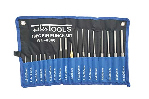 Splintentreiber-Splinttreiber-Satz 18-tlg. Durchschläger-Körner-Set Werkzeug von WeberTools
