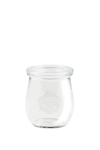 Weck 12 Mini Gläser Tulpenform 220 ml RR60 im original Karton transparent von Weck