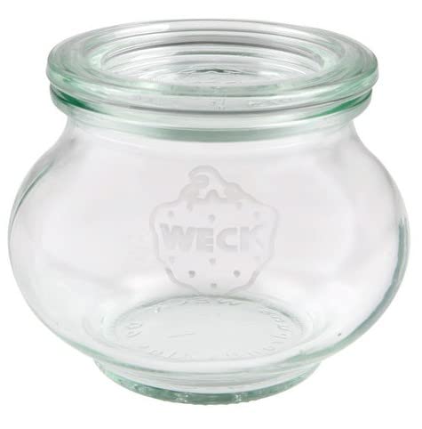 12 Weck Einkochgläser RR60 Schmuckform 220ml mit Glasdeckel und Ringen im Original Weck Karton 12 Weck Einkochgläser RR60 Schmuckform 220ml mit Glasdeckel und Ringen im Original Weck Karton von Weck