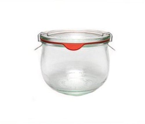 12 Weck Gläser 1/2 Liter Tulpengläser Einmachgläser Weckgläser/inkl Einkochringe Klammern Glasdeckel von Weck