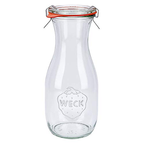 18x WECK-Saftflasche 530ml mit Gummiring und 2 Klammern 18x WECK-Saftflasche 530ml mit Gummiring und 2 Klammern von Weck