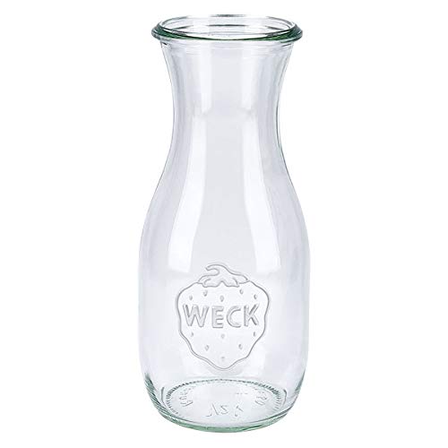 6x WECK-Saftflasche 530ml mit Öffnung RR 60 von Weck