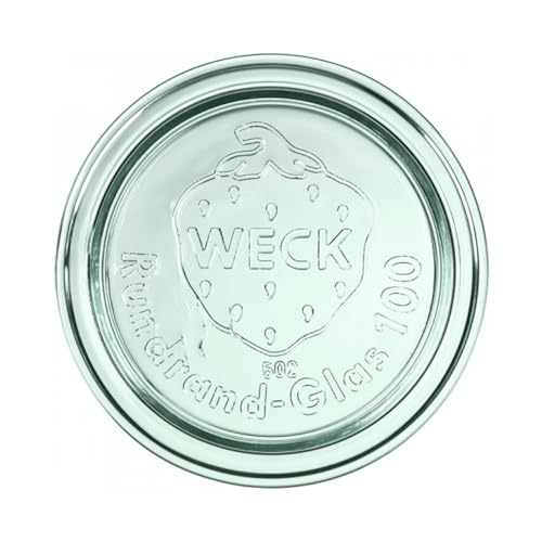 WECK Deckel 100 mm 6 Stück | Zum Einkochen von Konserven, Säften, zur luftdichten Aufbewahrung von trockenen Zutaten | Für WECK-Gläser von Weck