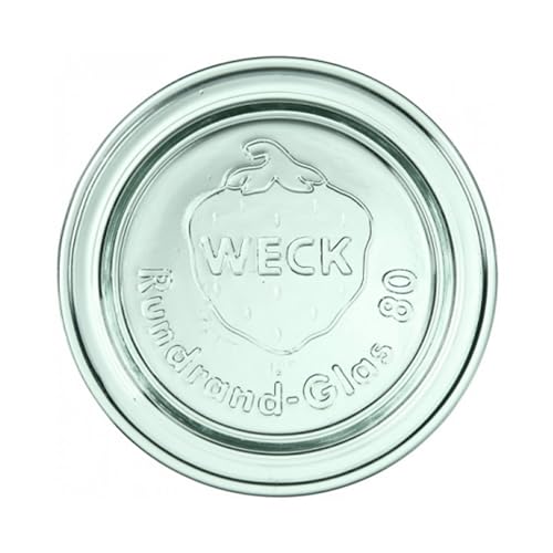 WECK Deckel 80 mm 6 Stück | Zum Einmachen von Konserven, Säften, zur luftdichten Aufbewahrung von trockenen Zutaten von Weck