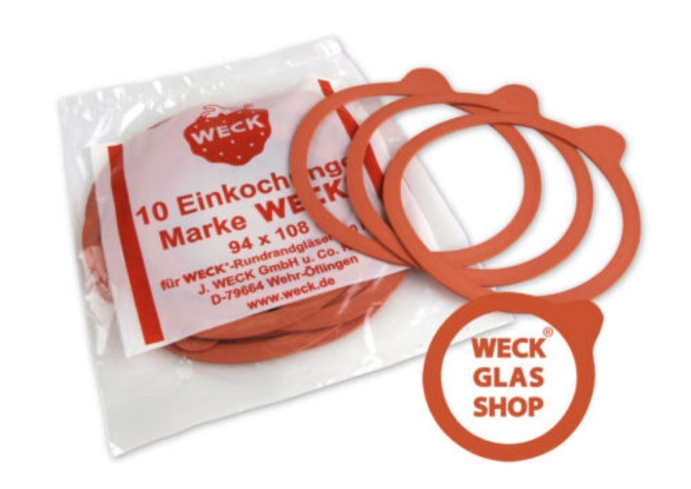 WECK Einkochring 10 Einkochringe Marke WECK 94x108 WECK Einkochring 10 Einkochringe Marke WECK 94x108 von Weck