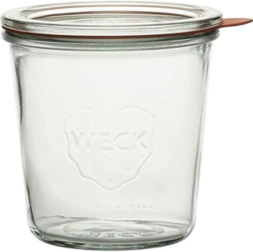 WECK Sturzform-Glas 0,50l 4er- Tray m. Ringen u.Klammern, Achtung: 4 Stück von einer Größe WECK Sturzform-Glas 0,50l 4er- Tray m. Ringen u.Klammern, Achtung: 4 Stück von einer Größe von Weck