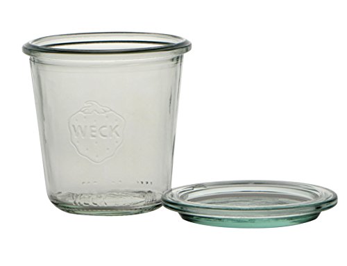 Weck 12er Set Sturzgläser 140ml inkl. Deckel, Glas, Durchsichtig, 140 von Weck