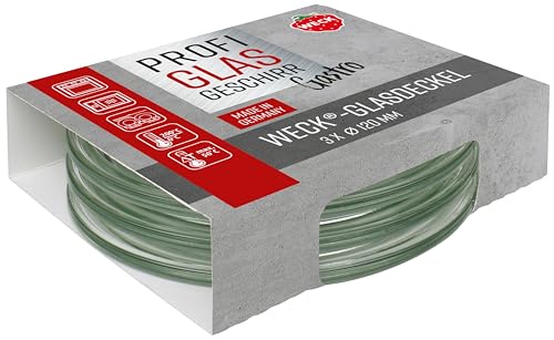 Weck 3er Set Gastropack 120 mm Gourmetdeckel (perfekte Kreationen, Backofengeeignet, Spülmaschinengeeignet, Stabilität, Gourmetgläser, Deckel) 76131 von Weck