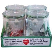 Weck 4er Set Sturzglas 750 ml von Weck