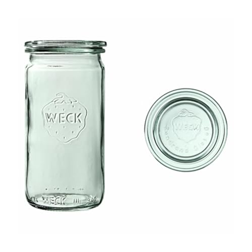 Weck 975 rund Rand Zylinder Jar, Glas, durchsichtig, 340 ml Weck 975 rund Rand Zylinder Jar, Glas, durchsichtig, 340 ml von Weck